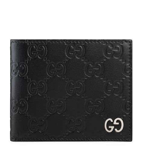 gucci bifold wallet signature black.